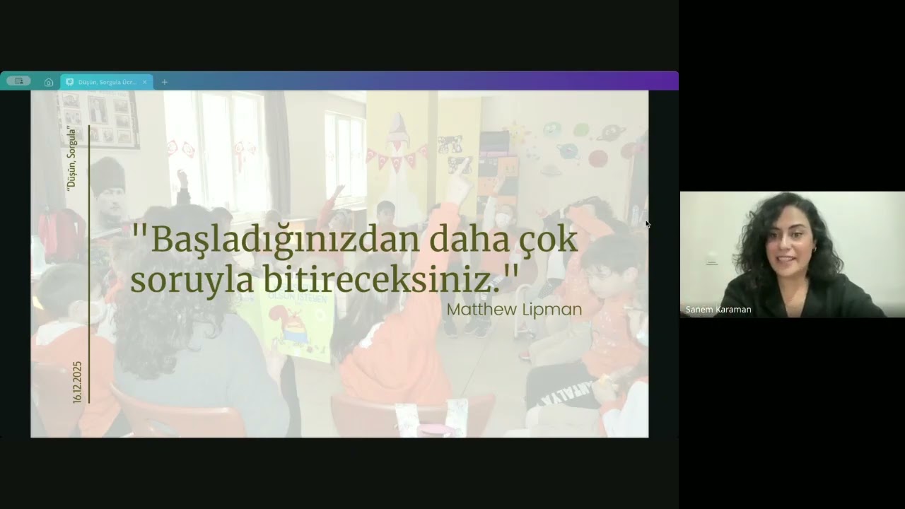 P4C ÇOCUKLAR İÇİN FELSEFE SEMİNERİ