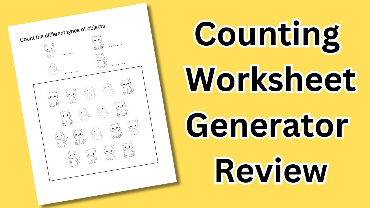 Counting Worksheet Generator | Speed Up Your KDP Math Book Creation