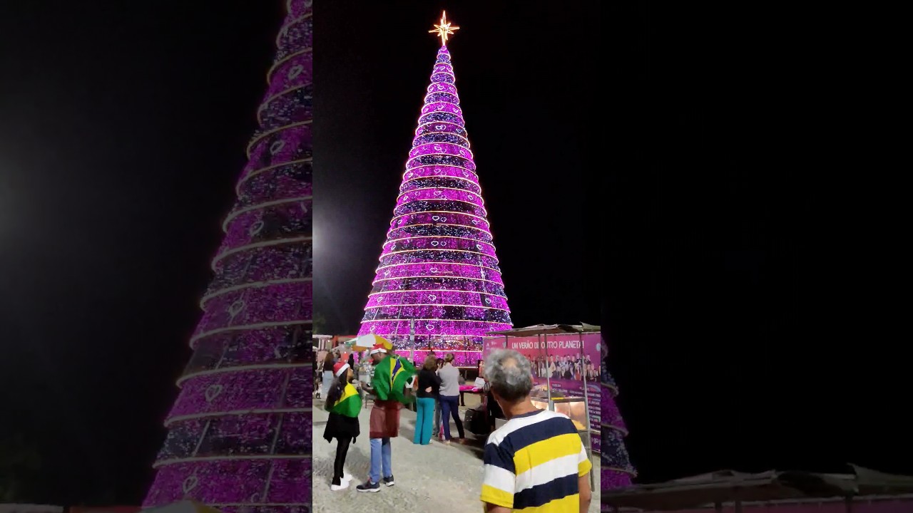 &Aacute;RVORE DE NATAL DA PRAIA GRANDE A MAIS LINDA DO BRASIL. #praia #travel #praialinda #viagem