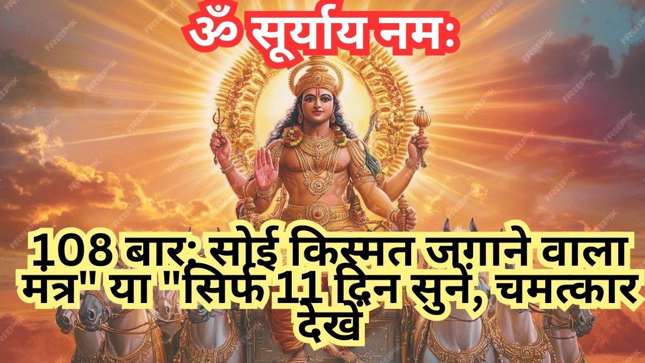ॐ सूर्याय नमः 108 बार: सोई किस्मत जगाने वाला मंत्र