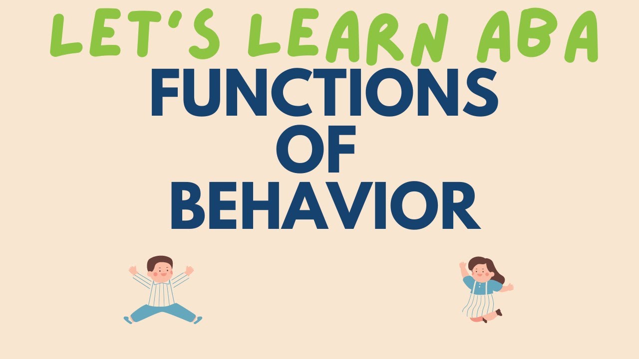 Functions of Behavior: Escape, Tangible, Sensory, Attention | ABA Terms |  Exam Review