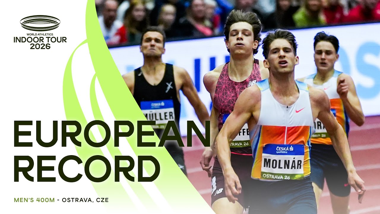 Attila Molnár smashes area record with 45.01 in 400m | World Indoor Tour 26