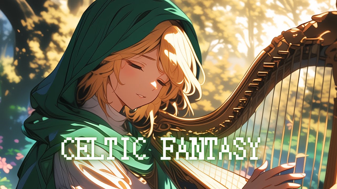 Celtic Fantasy Music - Soothing Harp of the Enchanted Forest / Medieval Mix for Work & Study
