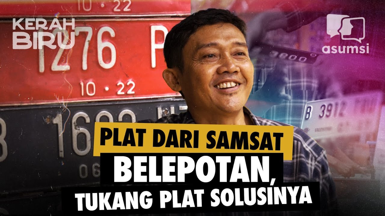 Kerah Biru: Tukang Plat Nomor Sering Benerin Plat Dari Samsat