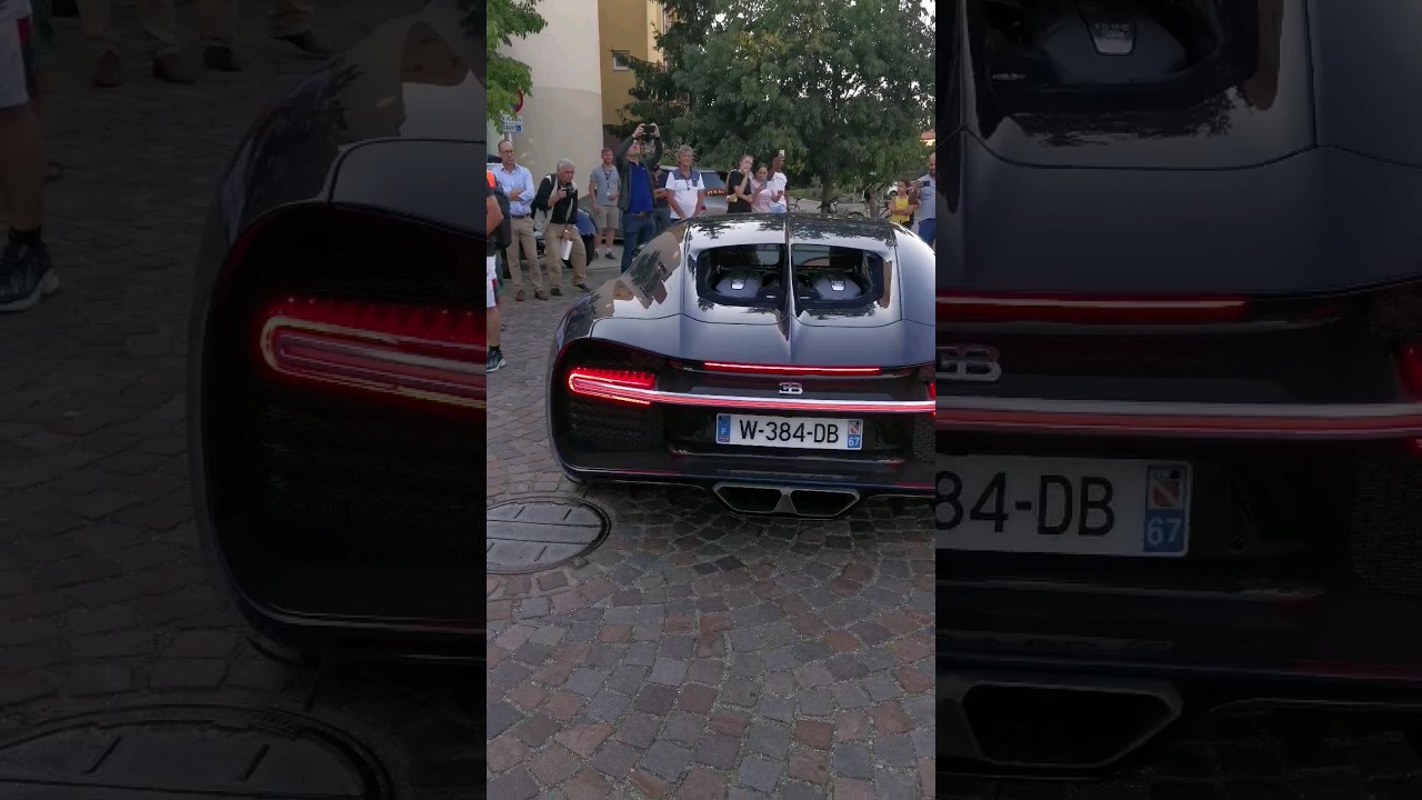 Bugatti President Christophe Piochon driving a Bugatti Chiron 