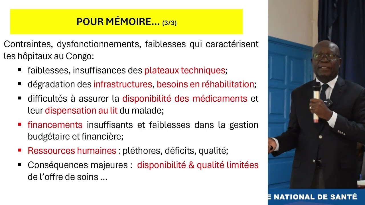 Le projet d'établissement, un outil de gouvernance hospitalière. Association des médecins du Congo