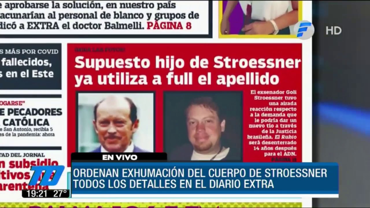 Ordenan exhumaci&oacute;n del expresidente Alfredo Stroessner