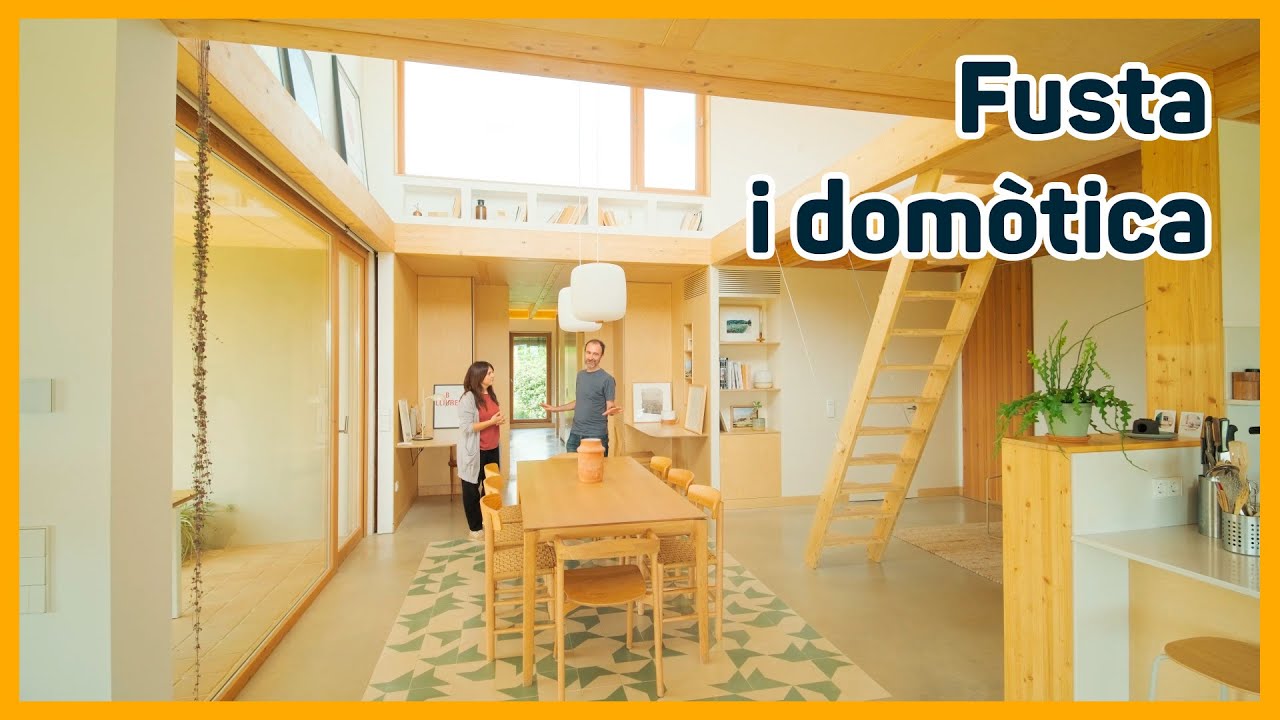 Casa de fusta amb domòtica