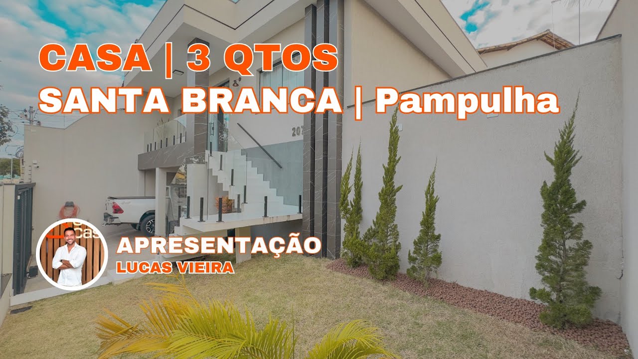 ✨INCRÍVEL CASA COM 3 QUARTOS COM PREÇO DE R$ 1.390.000,00 😱No bairro Santa Branca - Pampulha.
