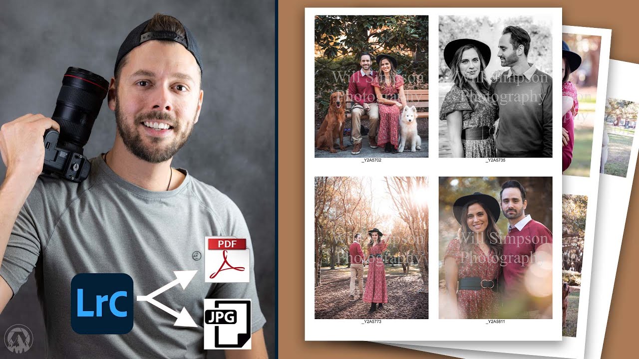 EASILY make Proof and Contact Sheets in Lightroom Classic – Including WATERMARKING