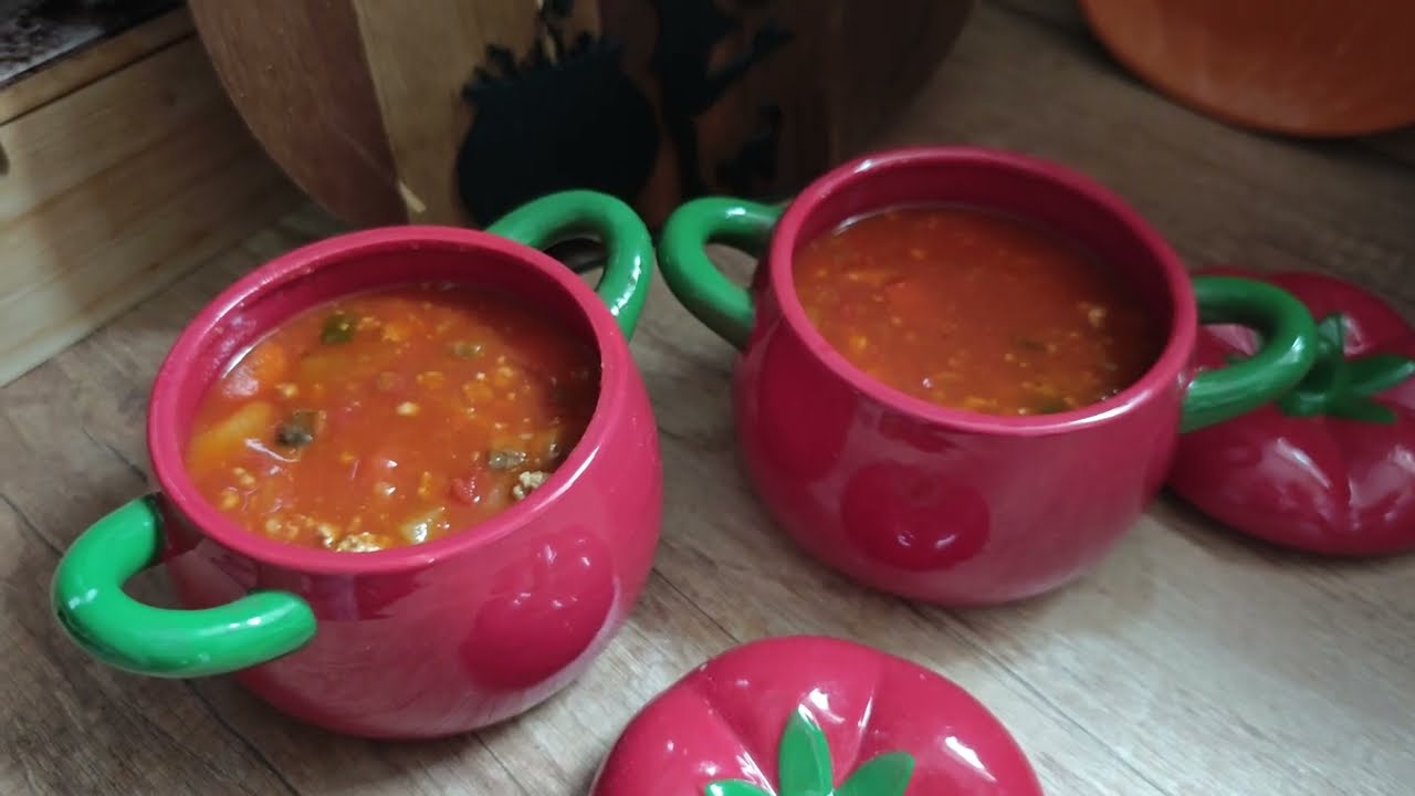 Zupa gulaszowa z mięsem mielonym w Cook4me touch pro od Tefal 