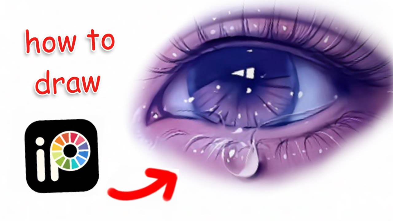 Как нарисовать глаз в Ibis Paint X | Пошаговое руководство по цифровому рисованию 😍