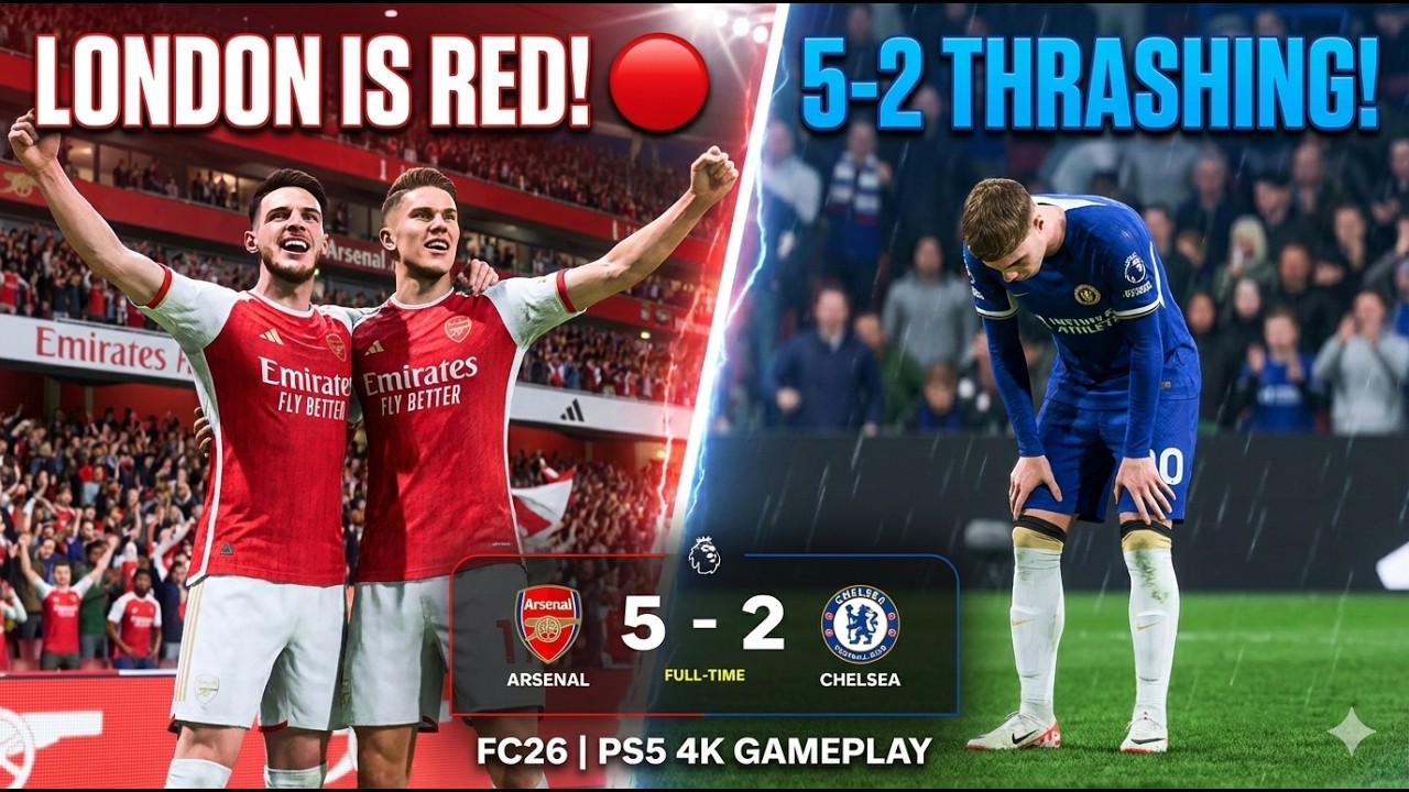 ЛОНДОН В КРАСНОЙ ФОРМЕ! 🔴 «Арсенал» РАЗГРОМИЛ «Челси» 5-2 | FC 26 PS5 #abhizone #eafc26 #ps5gameplay