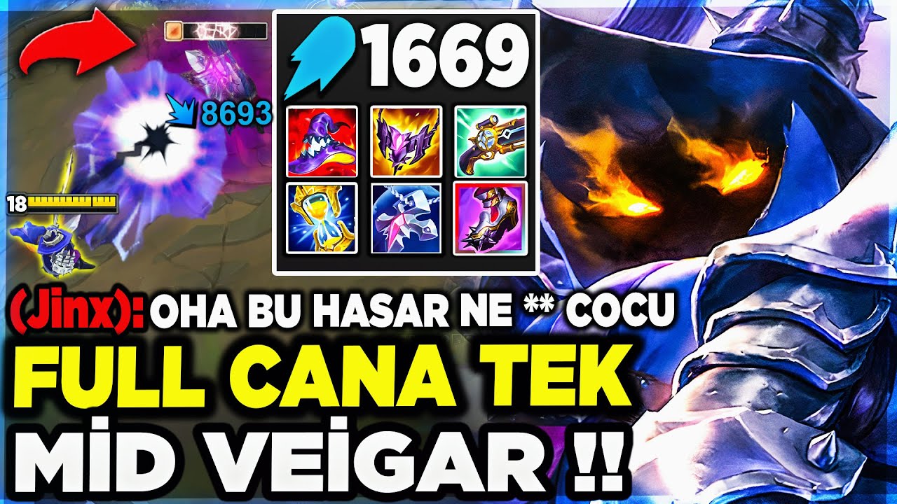 00.00 SANİYE'DE TEK ATAN VEİGAR !! 1669 AP 36 KARAHASAT MİD VEİGAR !!