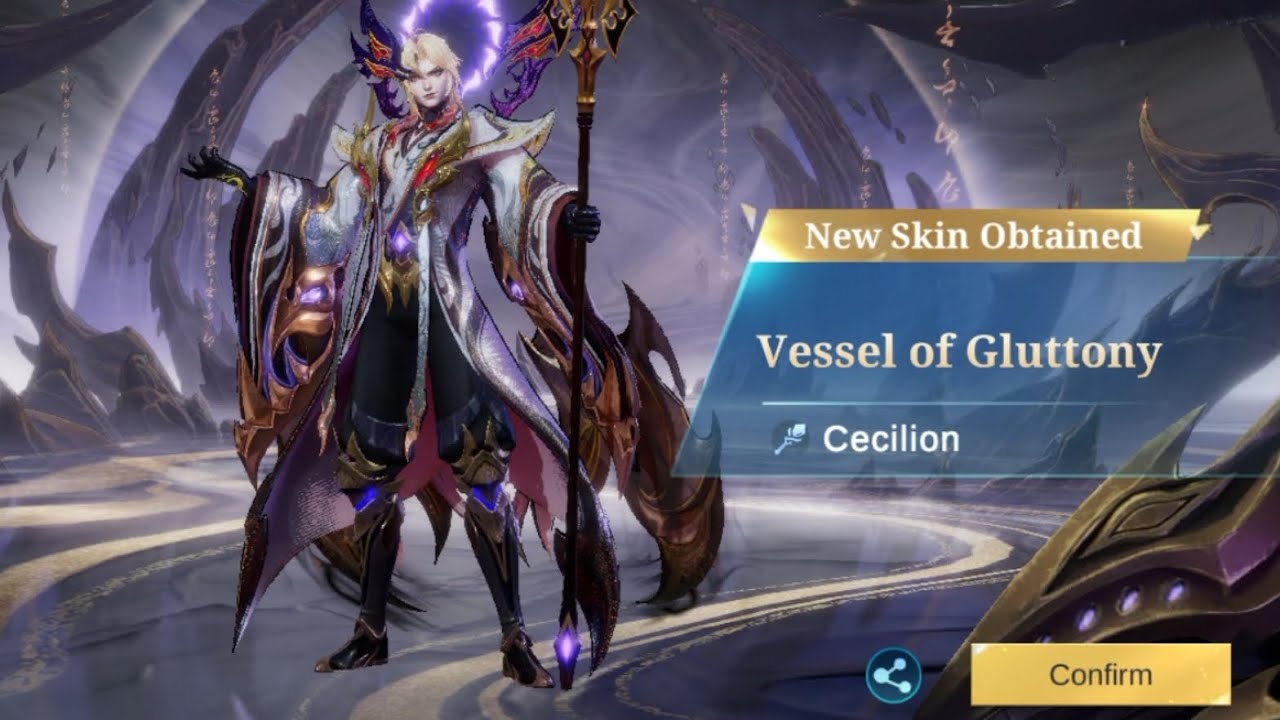 I spend 5k diamonds to get Vessel of Gluttony of Cecilion #mobilelegends #mlbb 