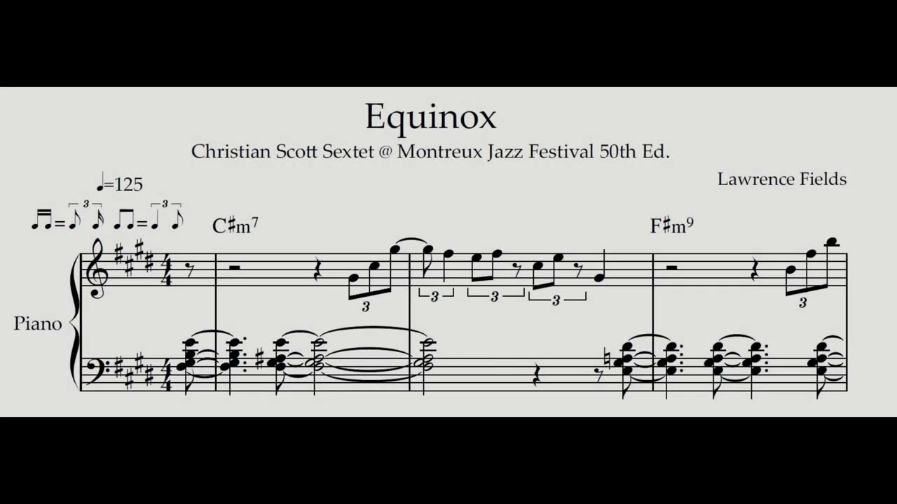 Lawrence Fields Transcription - Equinox