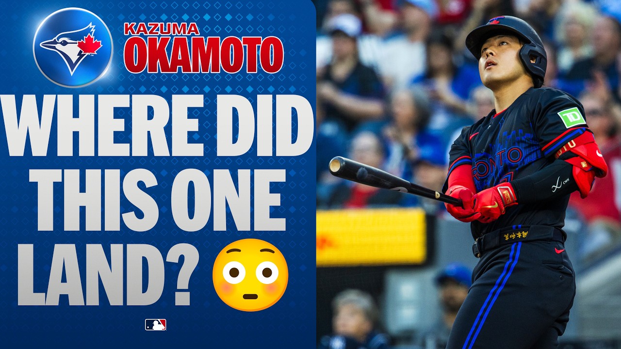 KAZUMA OKAMOTO HOMERS TO THE THIRD DECK 🫨 You don't see baseballs go THIS far every day!