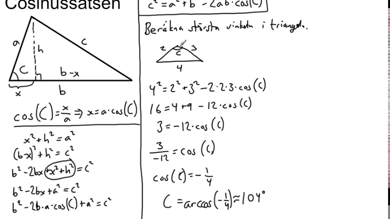 Cosinussatsen