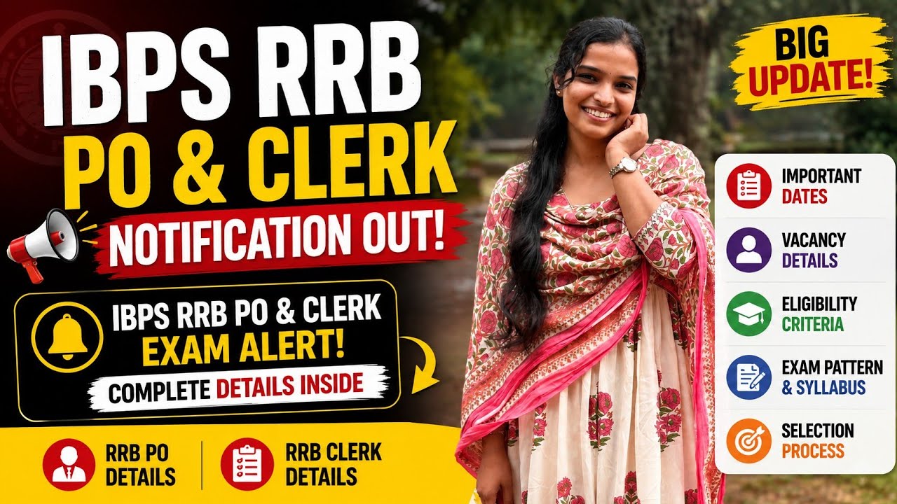 IBPS RRB PO & Clerk 2026 Notification Out🔥| Kerala Vacancy, Exam Dates & Complete Details #rrb #2026
