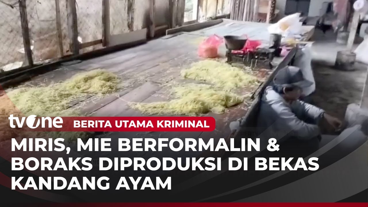 Polisi Gerebek Pabrik Mie Berformalin di Garut | Berita Utama Kriminal