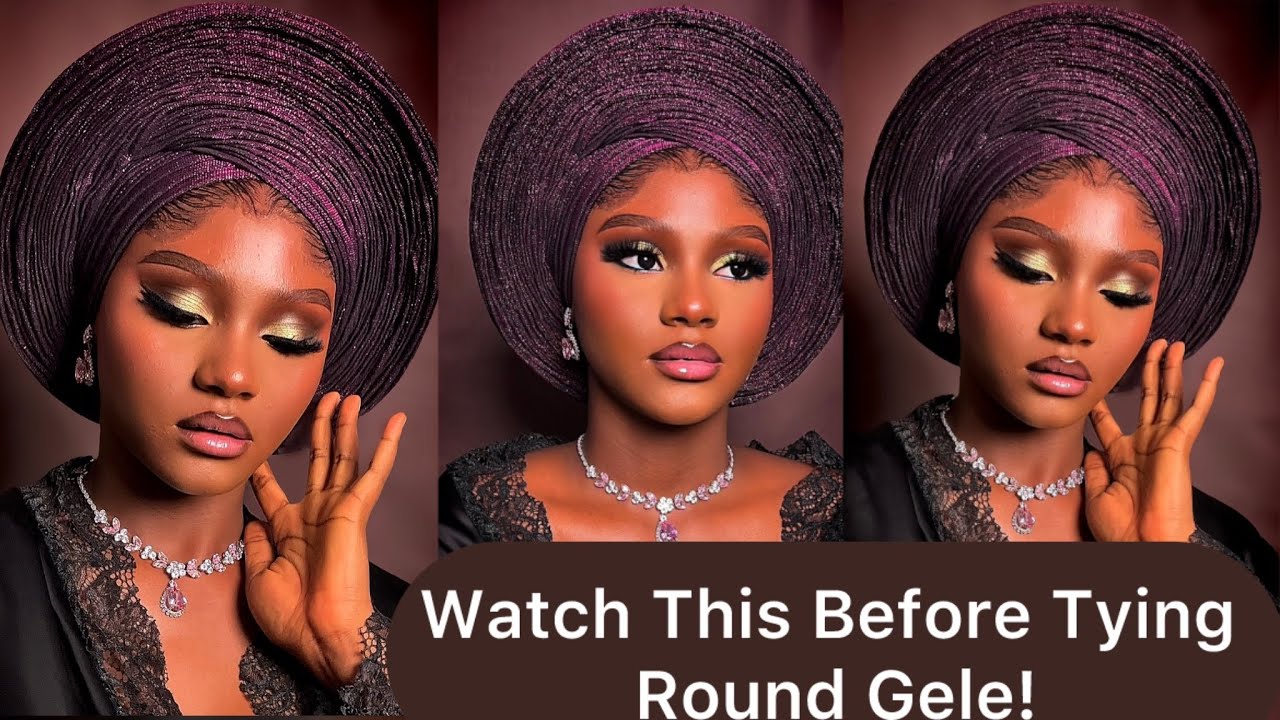 No stylist? No problem! 👑Here’s how to tie a perfectly structured round gele like a pro 