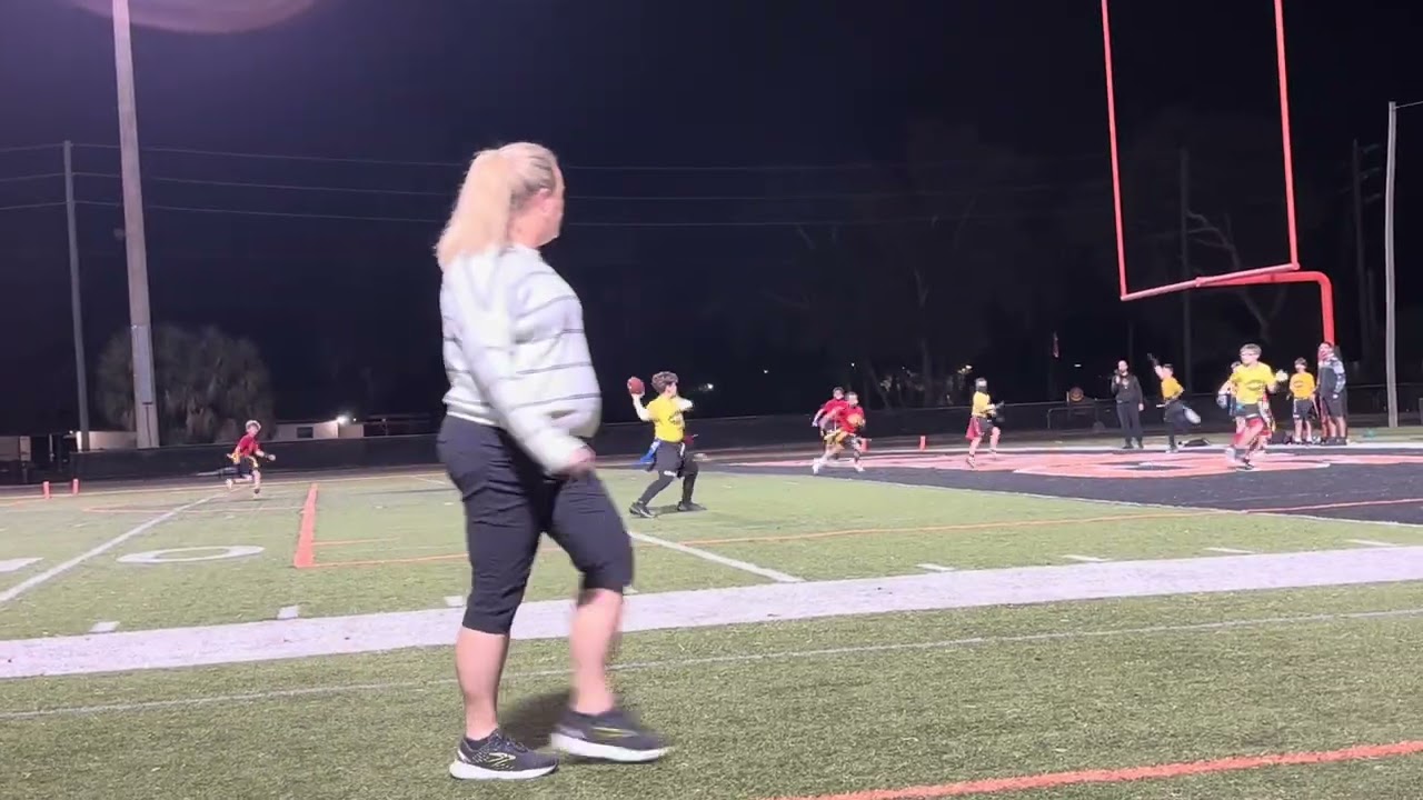 Under the Lights Flag Football Steelers vs Chiefs Steelers win 37-28