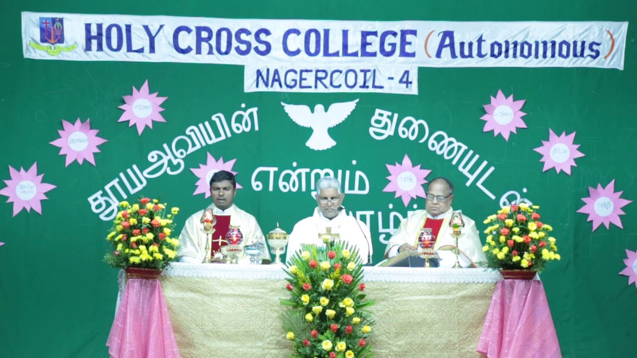Holy Mass solemnized by Most Rev Fr. Nazareth Soosai, Bishop of Kottar Diocese