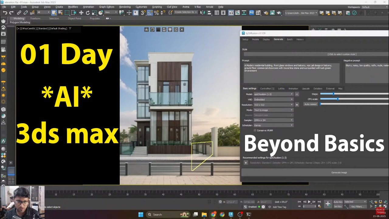 DAY 1 | Beyond Basics  | Master in 3ds Max with AI | Career Hacks