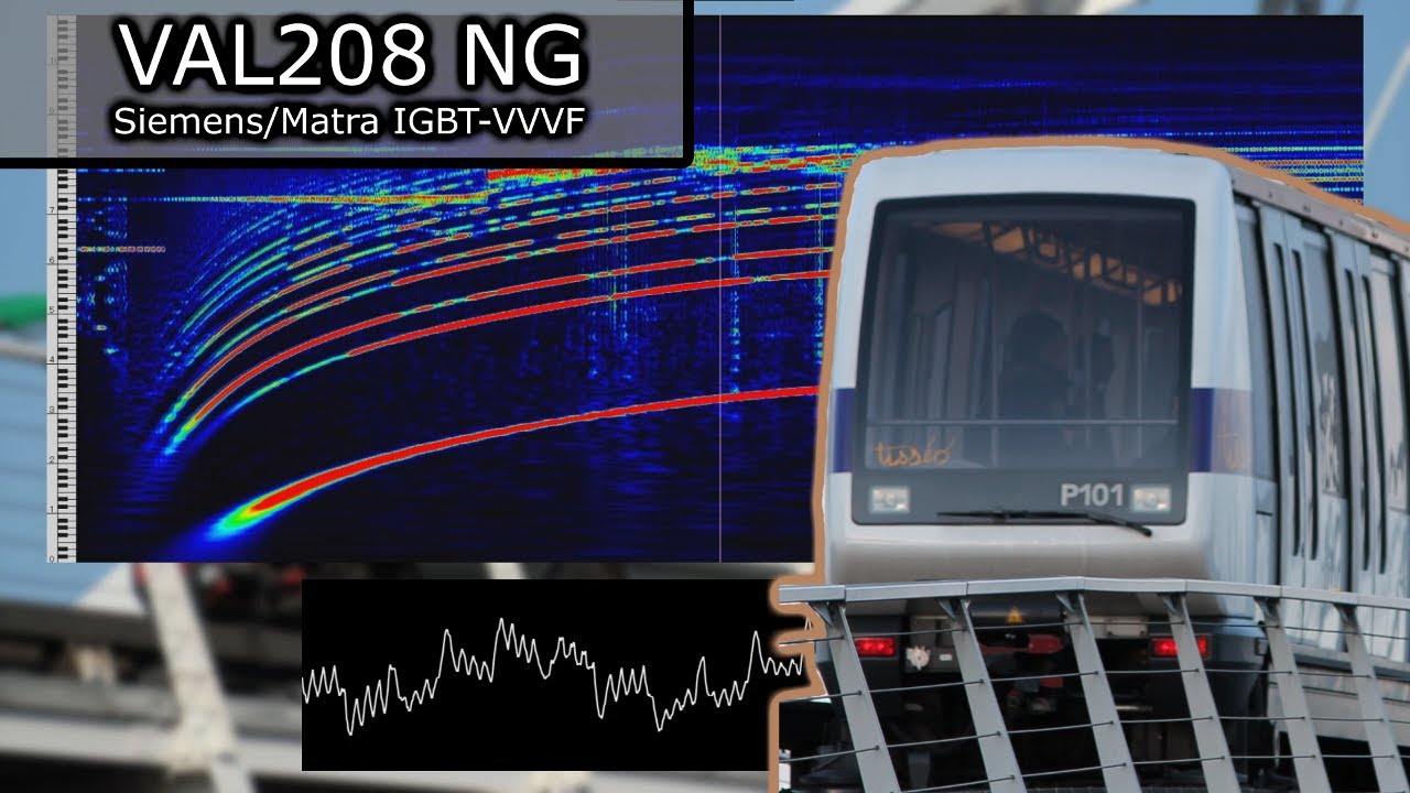 [MoHa Radio Recording] Tisséo VAL208 NG, Siemens/Matra IGBT-VVVF Low Pitch Sound