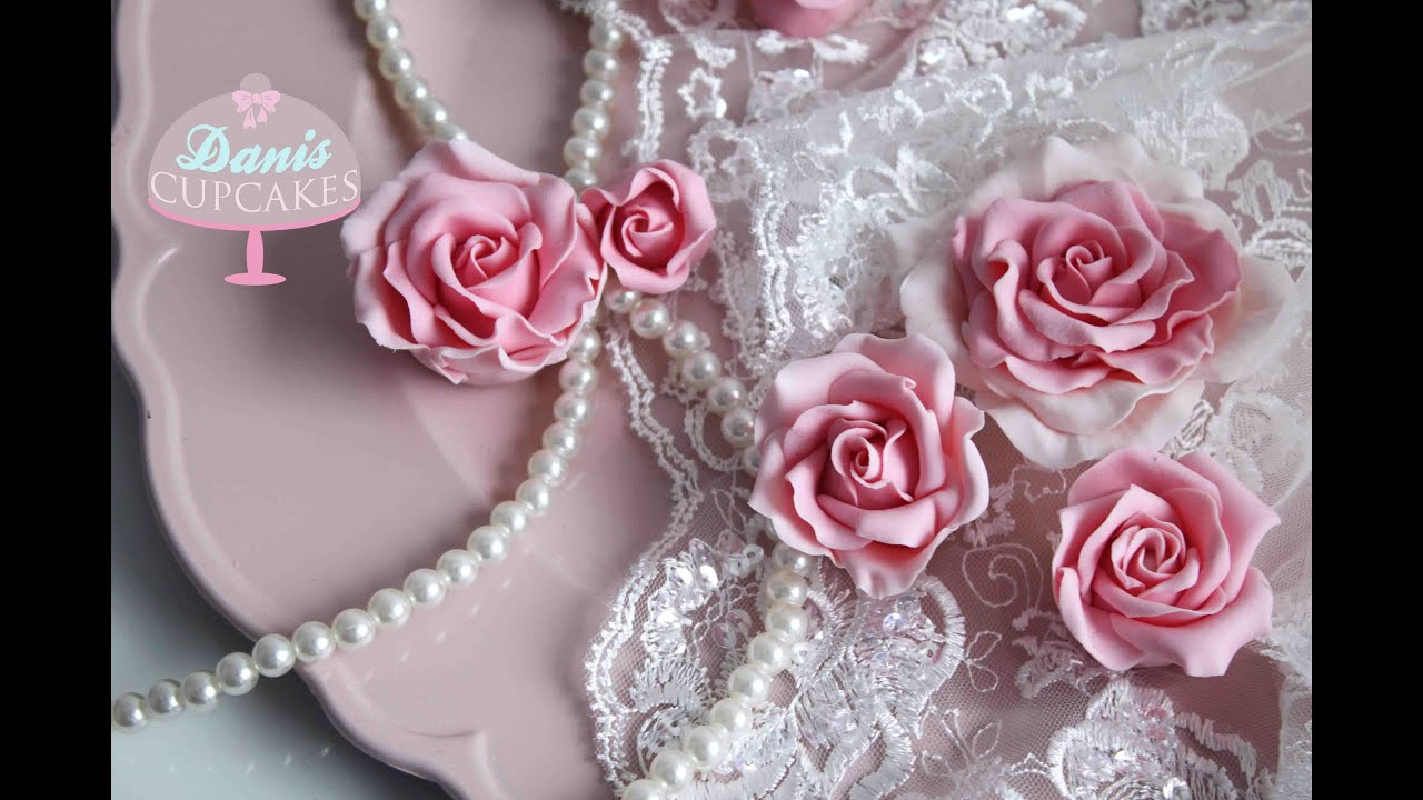 Zucker Rosen aus Blütenpaste Gum Paste Roses | Danis Drip