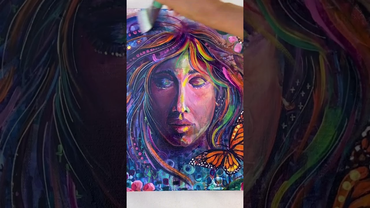 What would you name this artwork? #joyart #goddessart #feminineart #wallartdecor #soulart