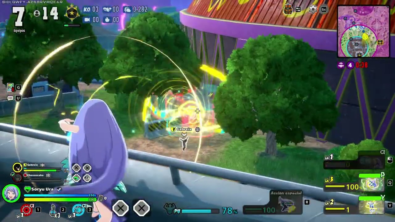 Nejire vs 3! MY HERO ULTRA RUMBLE sin comentarios