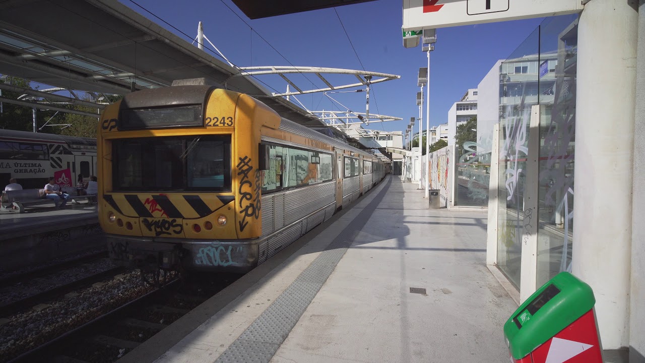 Portugal, Lisbon, Comboios train @ Roma-Areeiro railway station