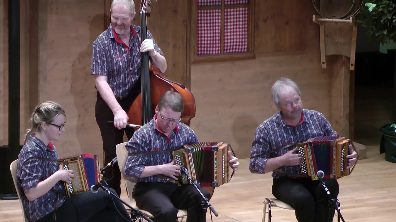 Ländlertreffen Brunnen 2019; Schwyzerörgeliquartett Werner Brügger: Schwyzer-Geischt