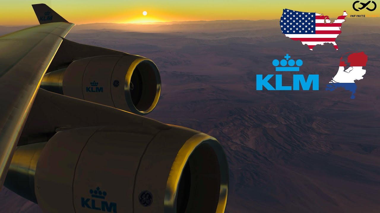 Infinite Flight GLOBAL: Los Angeles (LAX) to Amsterdam (AMS) | KLM | Boeing 747-400