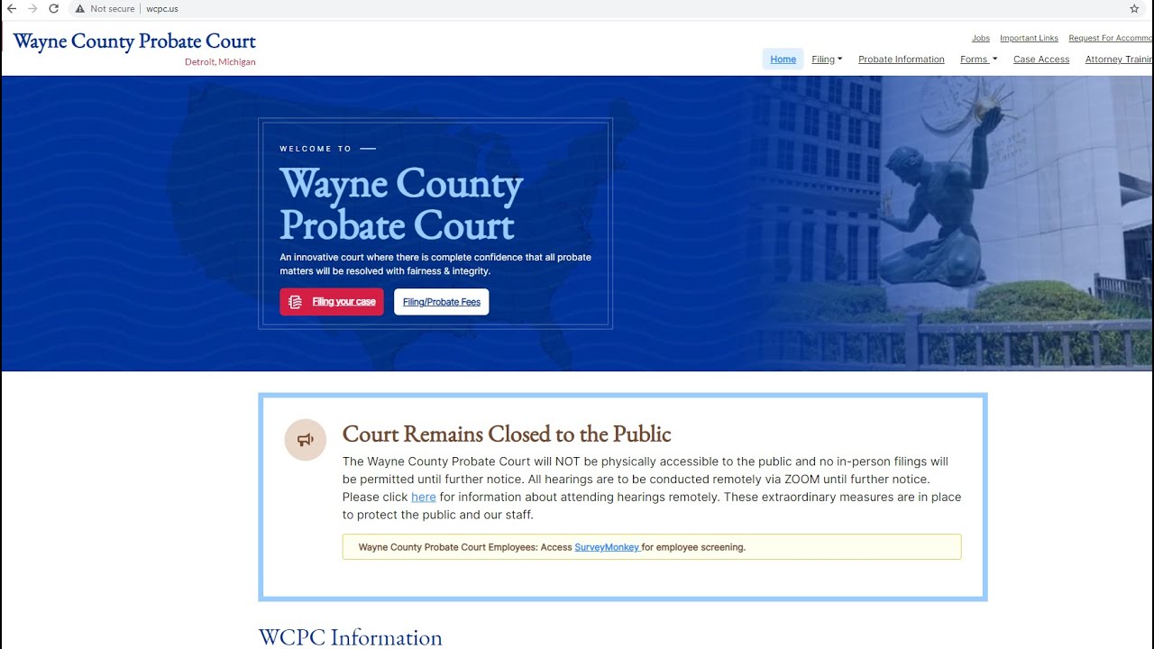 Wayne County Probate Court Website #theprobatepro #probate #WayneCountyProbate #website #help