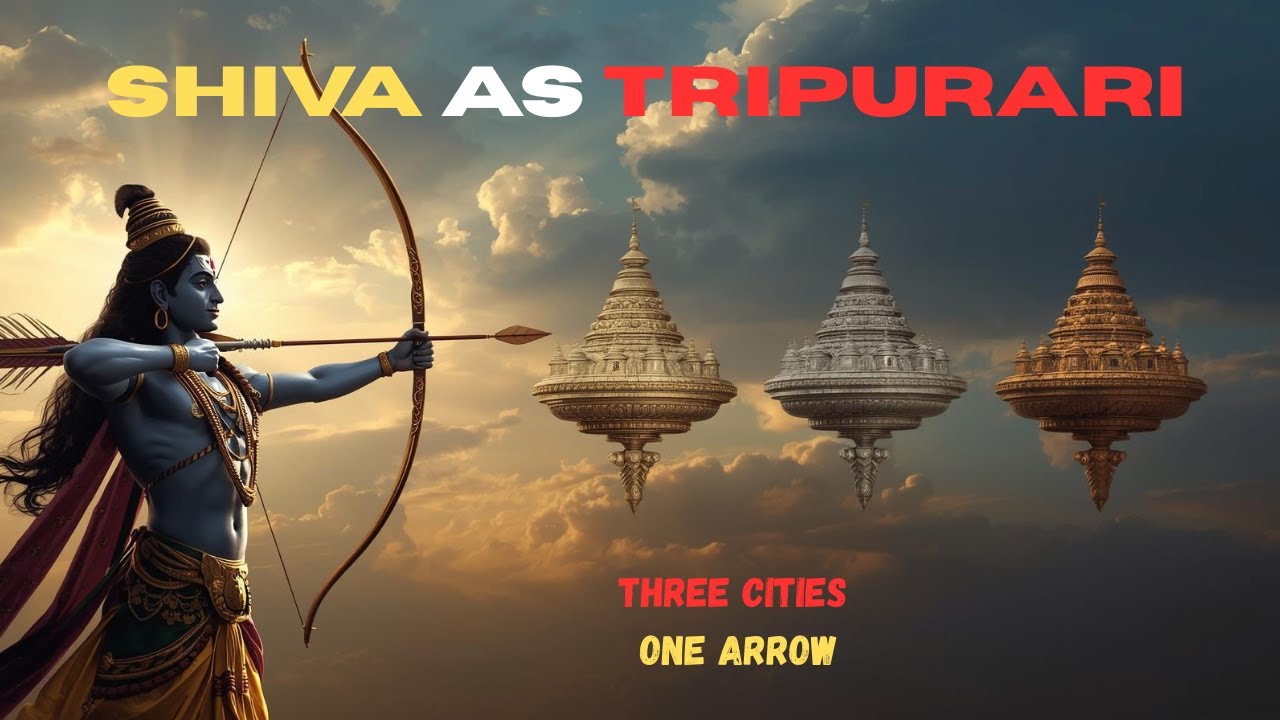SHIVA AS TRIPURARI I When Shiva Released the Cosmic Arrow I THE FALL OF TRIPURA I Indian Mythology