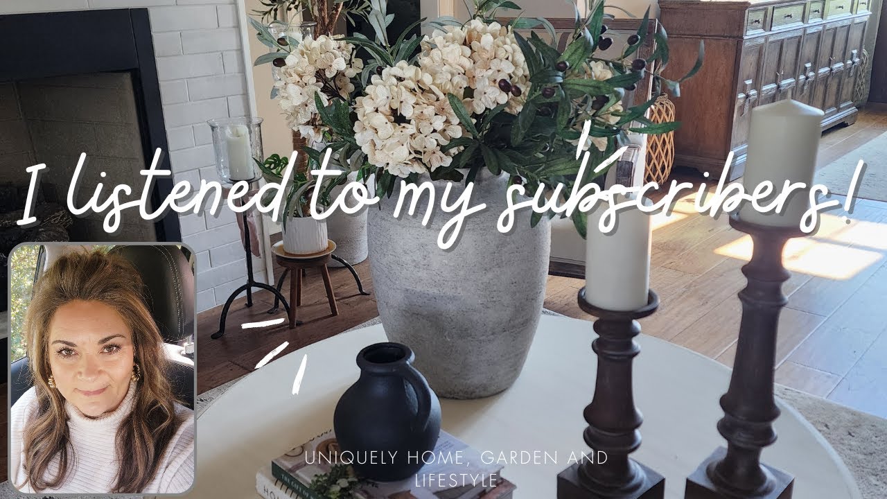 I LISTENED TO MY SUBSCRIBERS! GOT A ROUND COFFEE TABLE! DECORATE WITH ME...