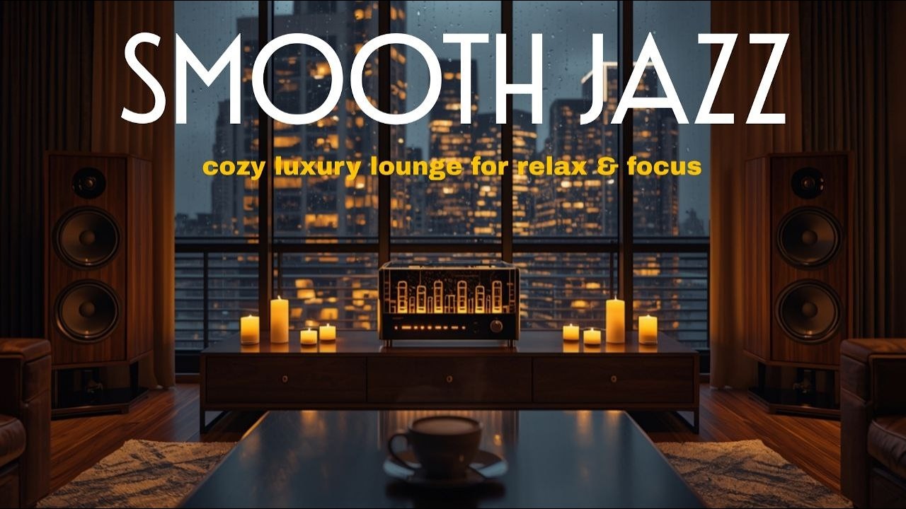 Smooth Jazz at Night ☕ Cozy Luxury Lounge for Relax & Focus