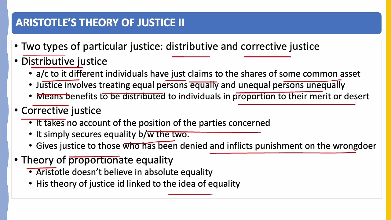ARISTOTLE'S THEORY OF JUSTICE