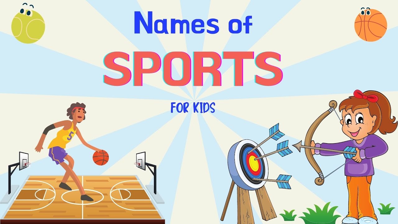 Names of Sports for Kids| Flashcards and Video Clip of Sports for Kids