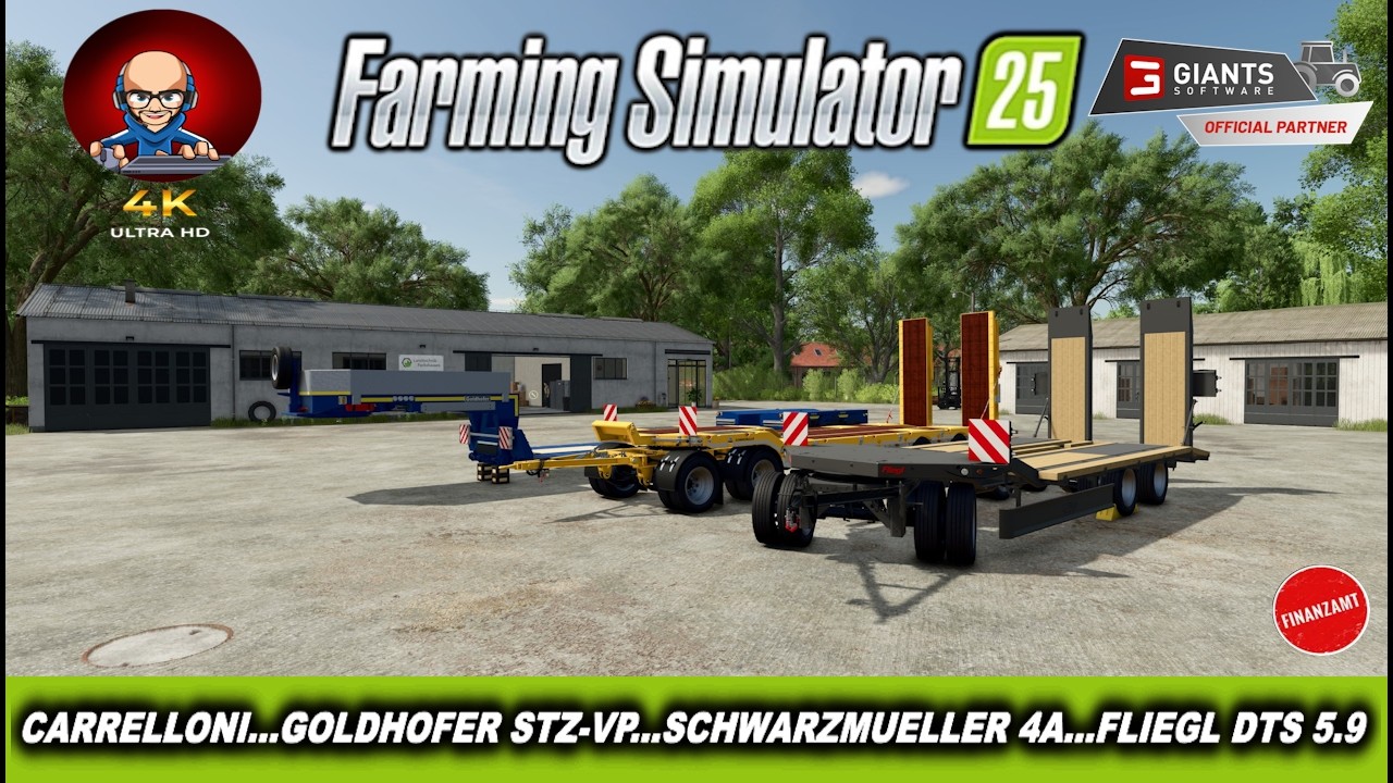 FS25 TEST MOD CARRELLONI, GOLDHOFER STZ-VP , SCHWARZMULLER 4A E FLIEGL DTS 5.9
