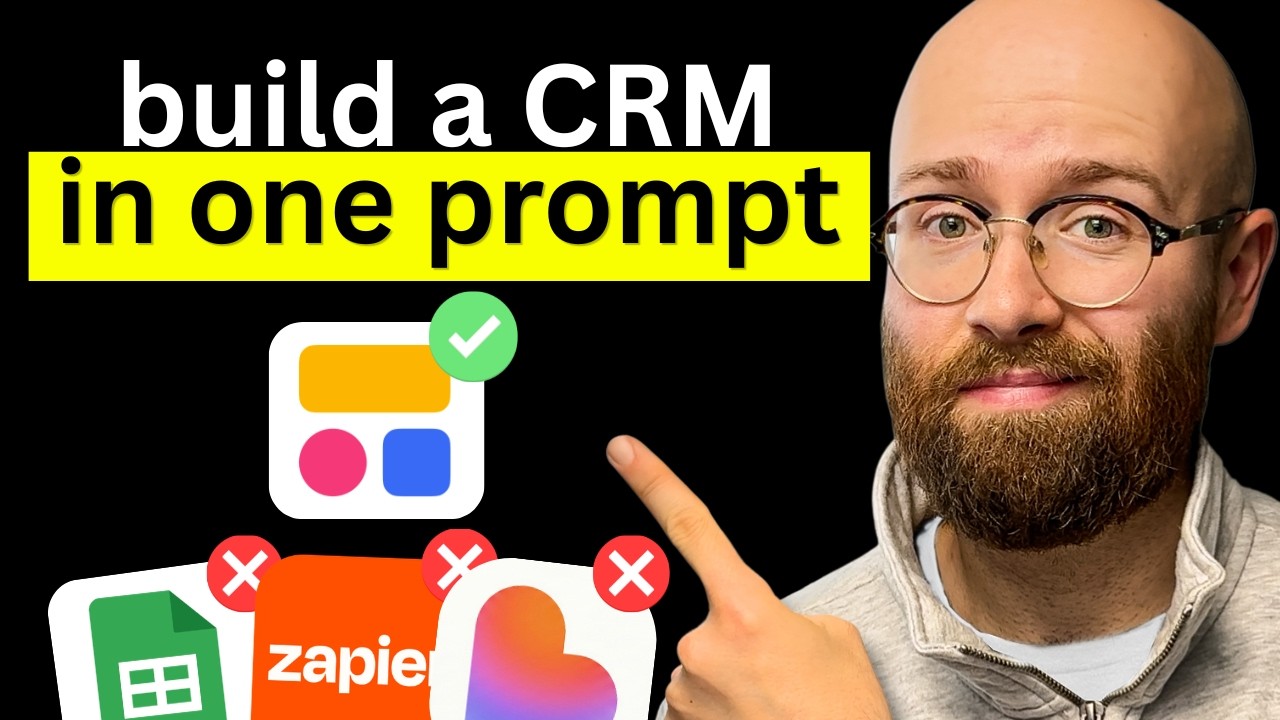 Я создал собственную CRM-систему с использованием ИИ за 10 минут (без написания кода).