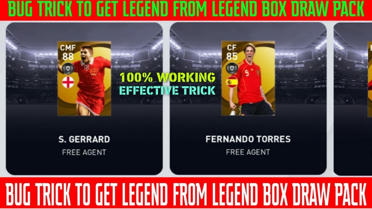 BUG TRICK TO GET LEGEND FROM LEGEND BOX DRAW Pack l BACK TO BACK 6 LEGEND'S