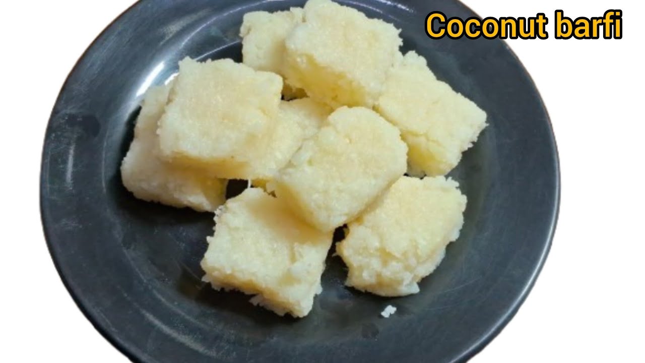 Instant Coconut Barfi Recipe | Nariyal Barfi recipe| बिना मावा की नारियल बर्फी। / नारियल बर्फी 