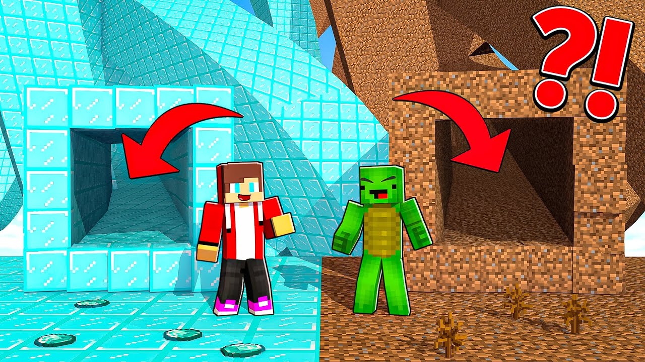 JJ's RICH TUNNEL vs Mikey's POOR TUNNEL BATTLE
