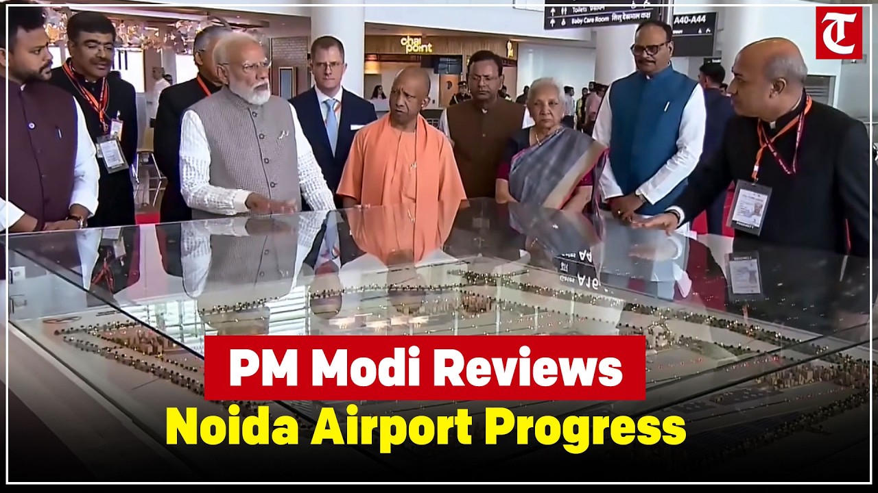 Narendra Modi Visits Noida International Airport Terminal | Jewar Mega Project Boosts Connectivity