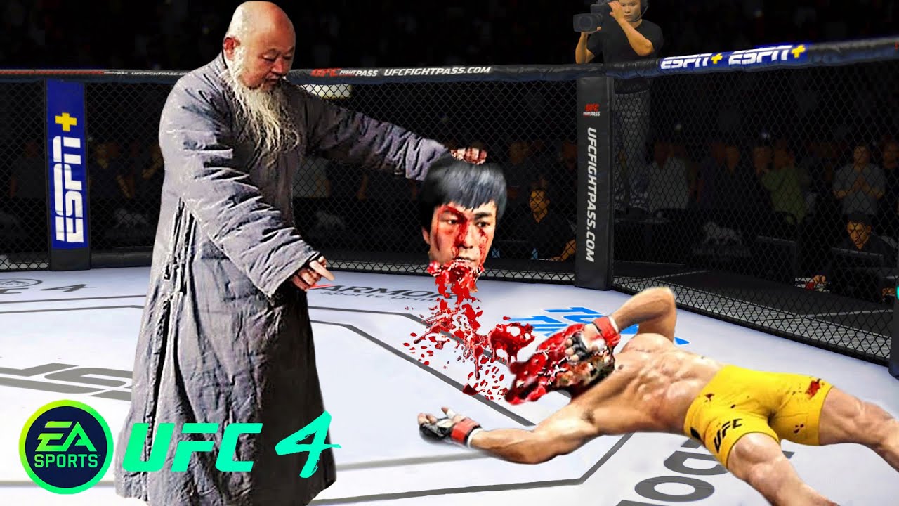 UFC4 Bruce Lee vs Old Shaolin Executor EA Sports UFC 4 PS5