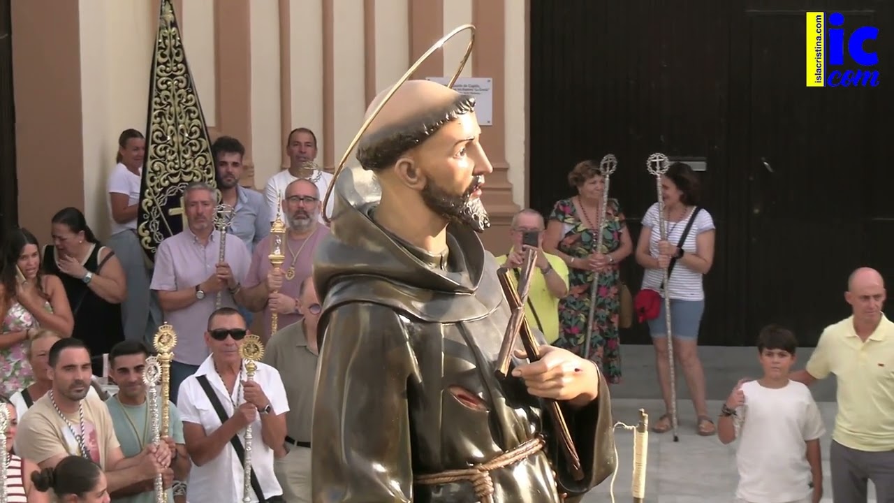 001: Procesión de San Francisco de Asís - Isla Cristina (Salida y Saluda a la Iglesia). 31 08 2025.