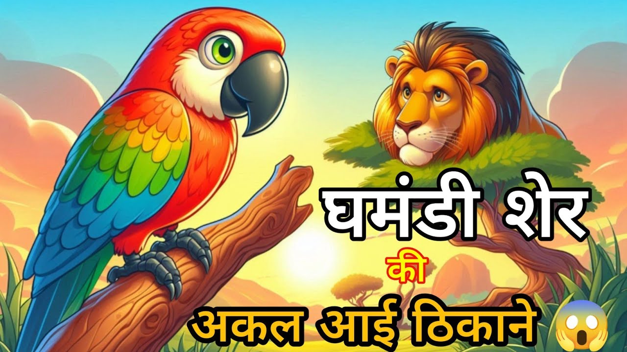 घमंडी शेर||Ghamandi Sher||Jungle story||Hindi kahani#cartoon videos#kahani cartoon